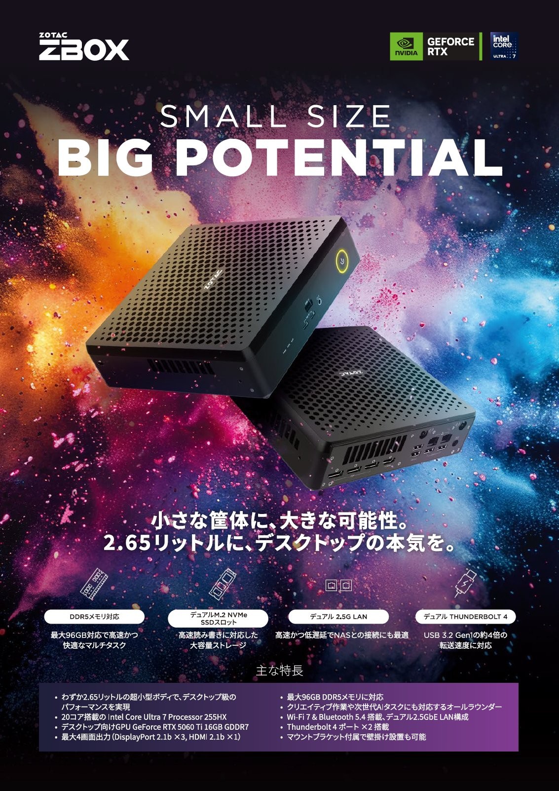 ZBOX MAGNUS EN フライヤー